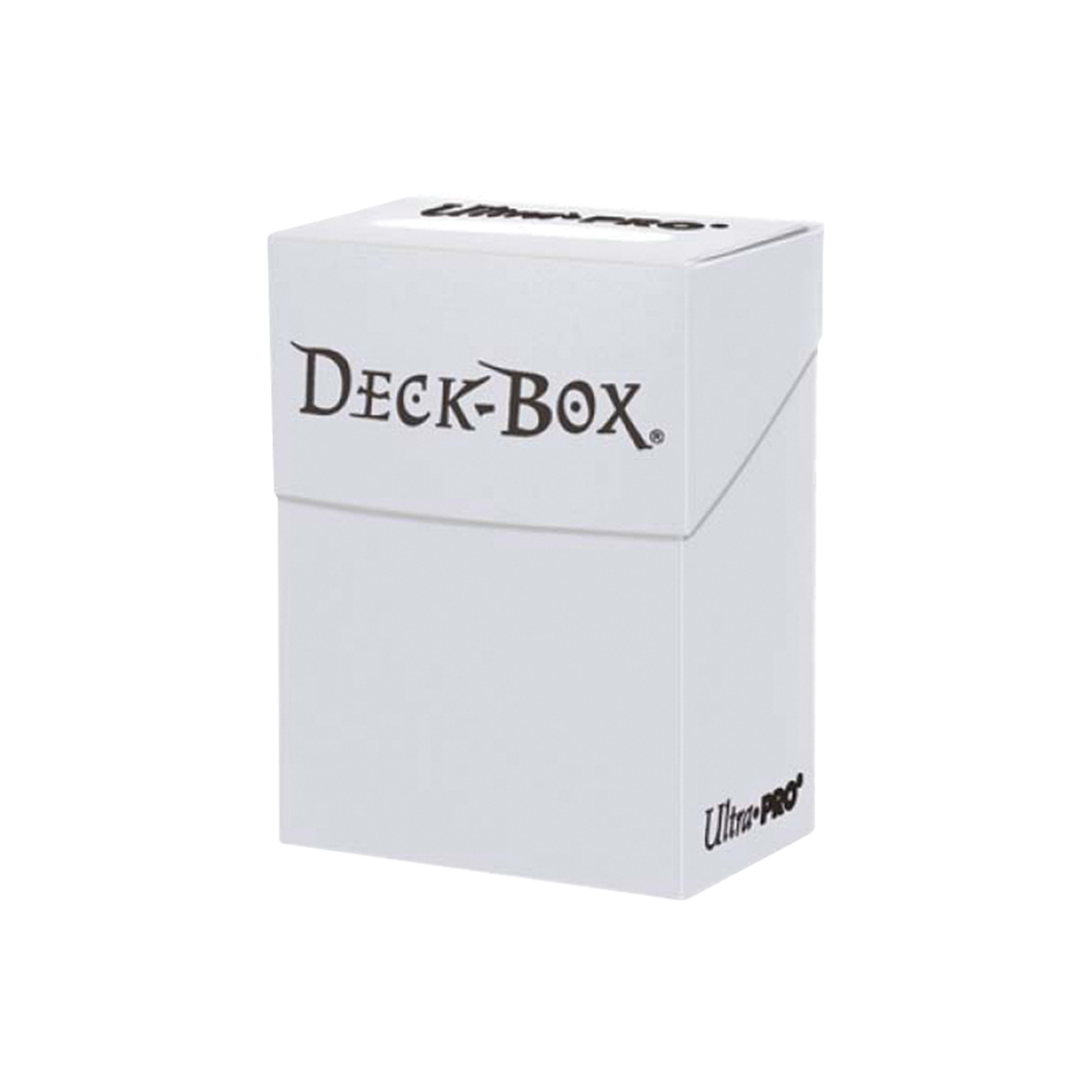 Deck Box Ultra Pro 75 cartes Blanc, boîte noire pour ranger et transporter un deck de cartes TCG.