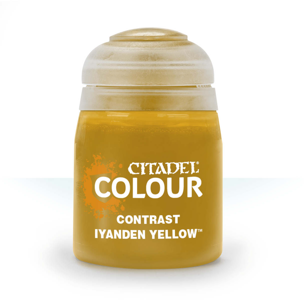 Pot de peinture Citadel Contrast – teinte fluide et contrastée pour un rendu rapide et détaillé sur figurines et miniatures Warhammer.