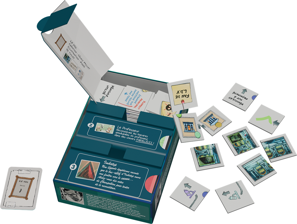 Behind jeu puzzle narratif coopératif boîte officielle Kif Edition