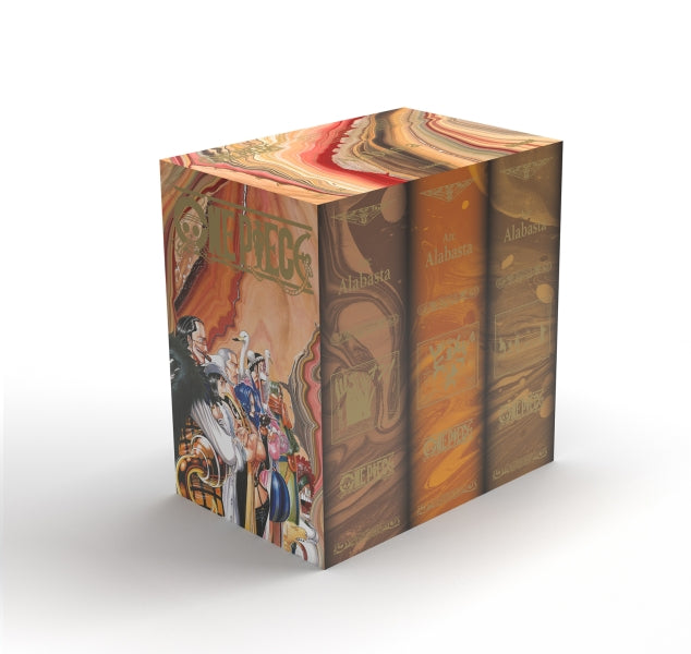 Coffret collector One Piece Saga Alabasta contenant 3 volumes premium regroupant les tomes 13 à 23 du manga
