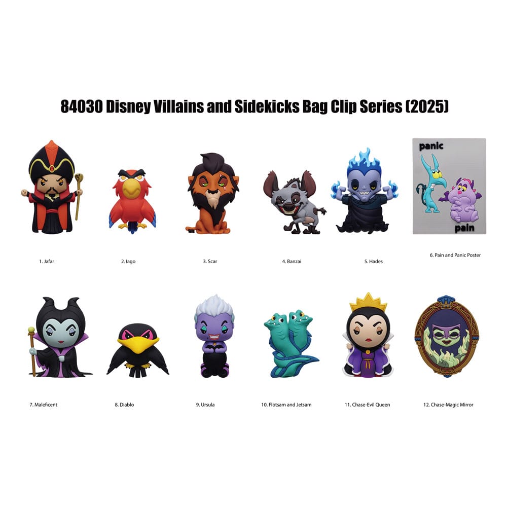 Disney Villains Série 4 porte-clés figurine bag clip modèle aléatoire