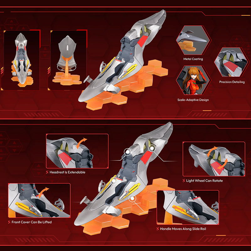 Boîte Evangelion Blokees Fantastics Series Asuka Shikinami Langley with Entry Plug Interior, kit à assembler de 640 pièces.