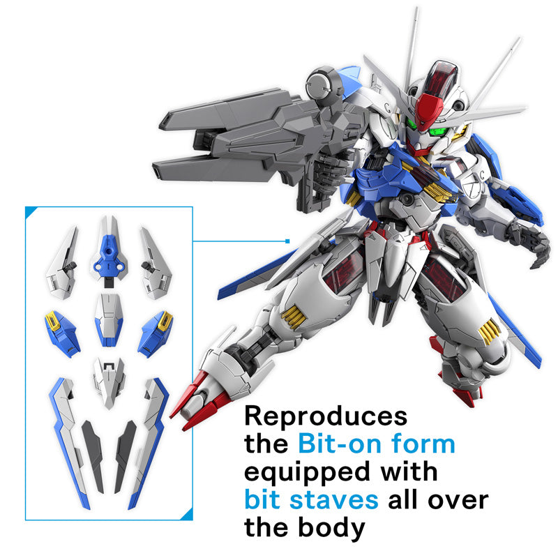 Gunpla Gundam Aerial MGSD 1 100 avec bouclier et fusil en version SD détaillée