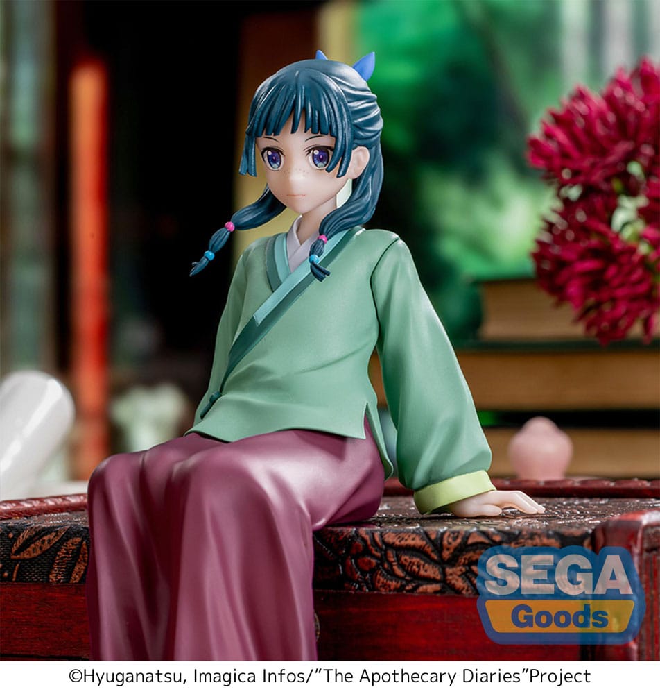 Figurine Maomao Perching Les Carnets de l’Apothicaire SEGA Goods 14 cm