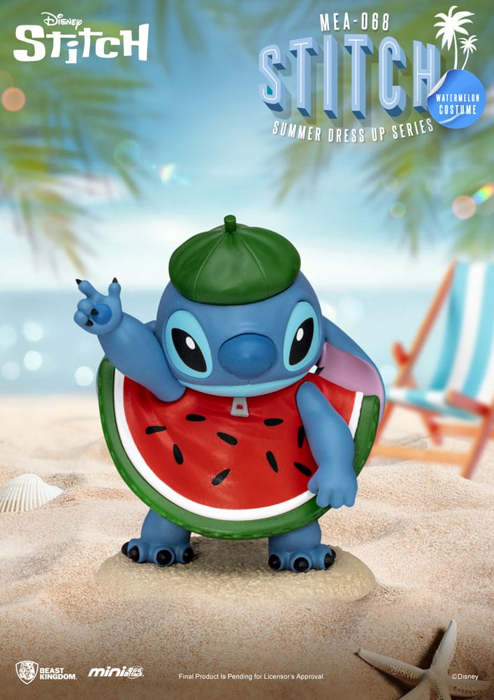 Assortiment de figurines Disney Stitch Summer Dress Up Series Mini Egg Attack – 7 modèles différents, boîtes aléatoires