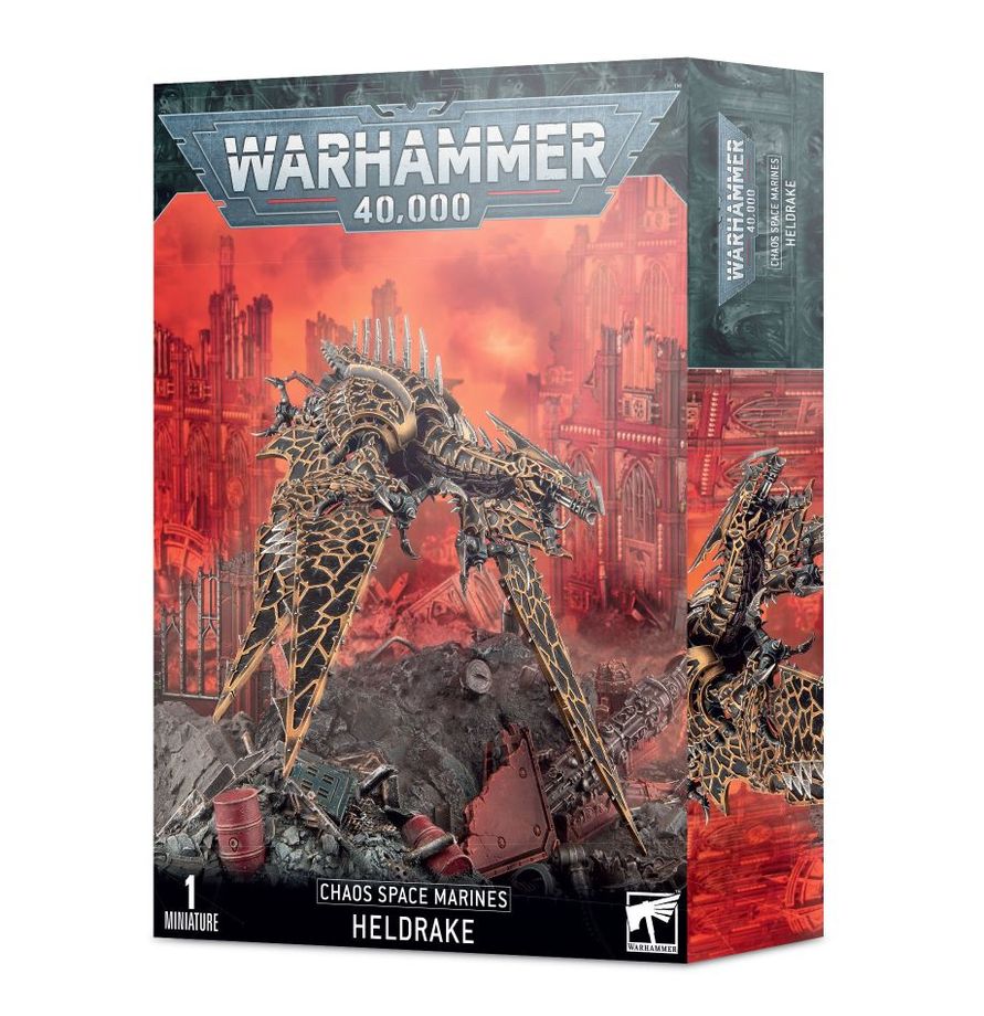 Heldrake Chaos Space Marines Warhammer 40,000 démon volant dragon mécanique