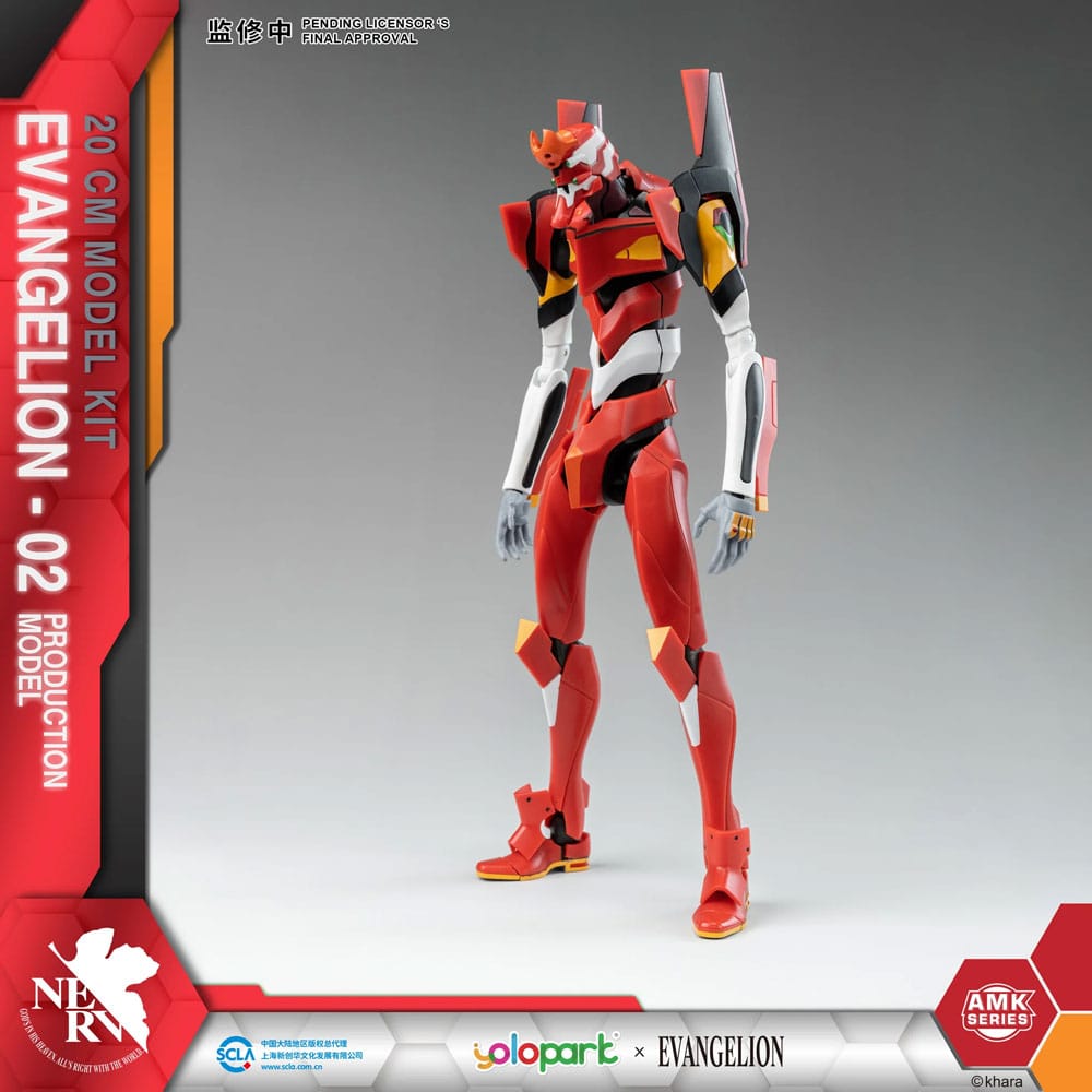 Model Kit EVA-02 Production Model – Figurine articulée Evangelion 20 cm par AMK Series
