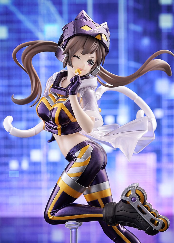 Statuette Yu-Gi-Oh I:P Masquerena Pop Up Parade SP 23 cm en pose dynamique avec rollers.