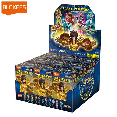 Boîte mystère Blokees Saint Seiya Galaxy Version 02 figurines aléatoires en display