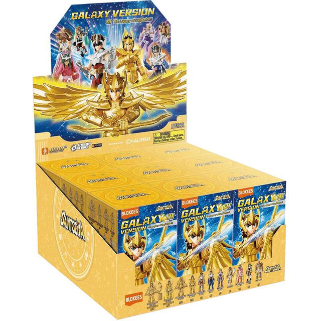 Boîte mystère Saint Seiya Blokees Galaxy Version 01. 1 figurine aléatoire à assembler parmi la collection officielle.