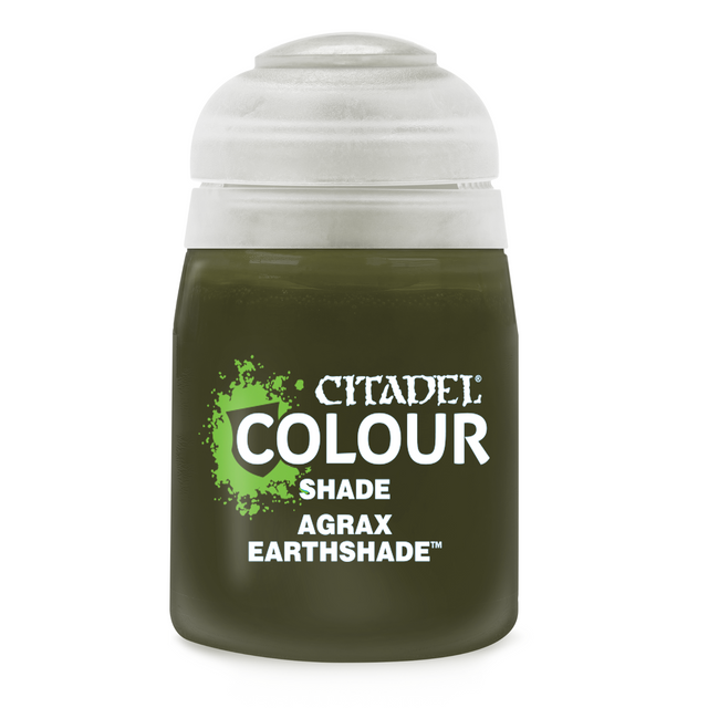 Pot de peinture Citadel Shade, idéal pour renforcer les ombres et accentuer les reliefs sur figurines et miniatures Warhammer.