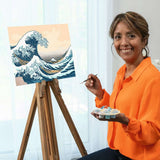 CreArt Ravensburger Collection d’Art Hokusai La Grande Vague, peinture par numéros 40 x 30 cm avec l’estampe japonaise La Grande Vague de Kanagawa.