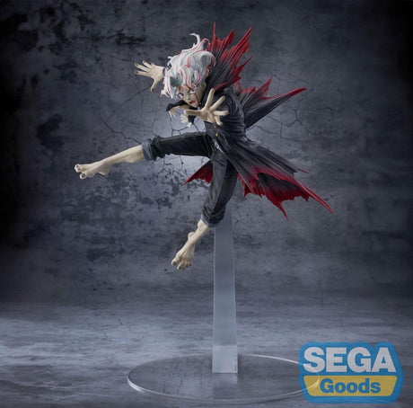 Figurine Okarun transformé FIGURIZMa issue de Dandadan, pose dynamique avec socle