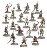 Boîte Deadwalker Zombies Warhammer Age of Sigmar avec 20 figurines de zombies des Soulblight Gravelords