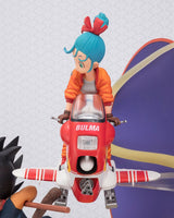 Figurine Figuarts ZERO Goku et Bulma – Dragon Ball – PVC – Moto et Nuage Magique – Version enfance