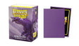 Boîte Dragon Shield Matte Sparkle Amethyst contenant 100 protège-cartes standard violets scintillants avec finition mate.