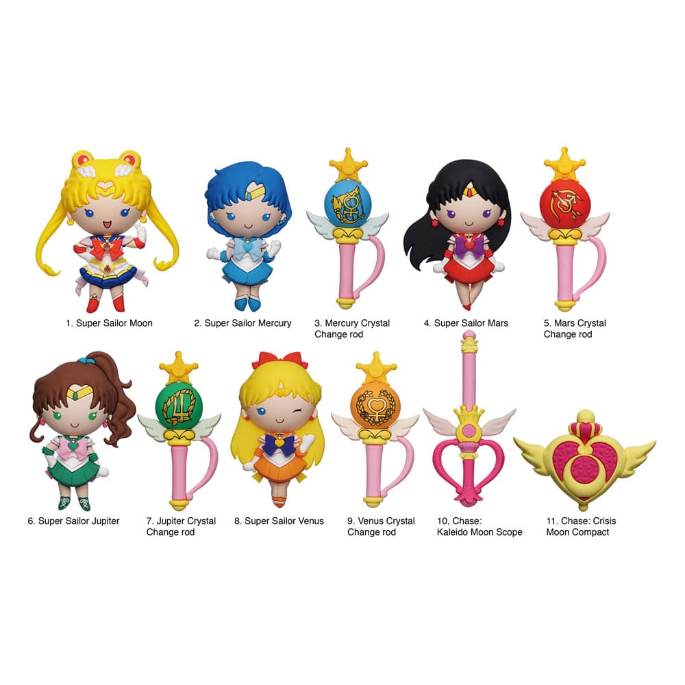 Porte-clés figurine Sailor Moon Series 7 modèle aléatoire bag clip 3D officiel