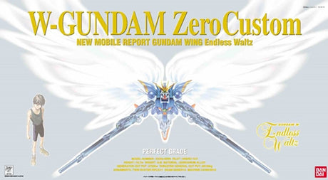 Gunpla PG 1/60 Wing Gundam Zero Custom – Maquette Endless Waltz avec ailes articulées et double Buster Rifle