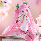 Figurine Sakura Miku 2024 Pearl Color Ver. assise en version Noodle Stopper.