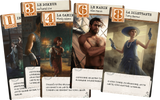 Boîte du jeu de cartes Horreur à Arkham Lovecraft Letter de Z-Man Games, avec coffret illustré façon livre ancien, ornements dorés, symbole occulte vert et titre Lovecraft Letter en lettres dorées.