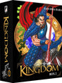 Coffret collector Kingdom Box 2 – tomes 11 à 20 avec illustration d’un général en armure bleue brandissant une lance, série de Yasuhisa Hara.