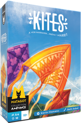 Kites jeu coopératif Matagot boîte illustrée cerfs-volants colorés