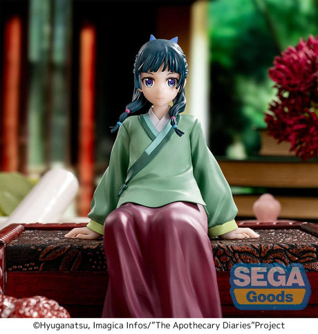 Figurine Maomao Perching Les Carnets de l’Apothicaire SEGA Goods 14 cm