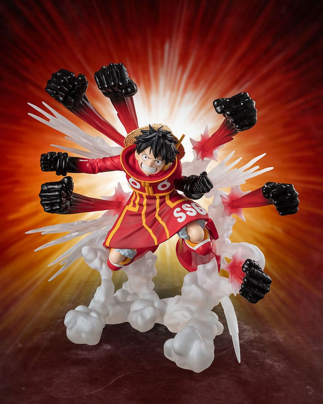 Figurine One Piece Monkey D Luffy Gum-Gum Hawk Gatling Figuarts ZERO Extra Battle