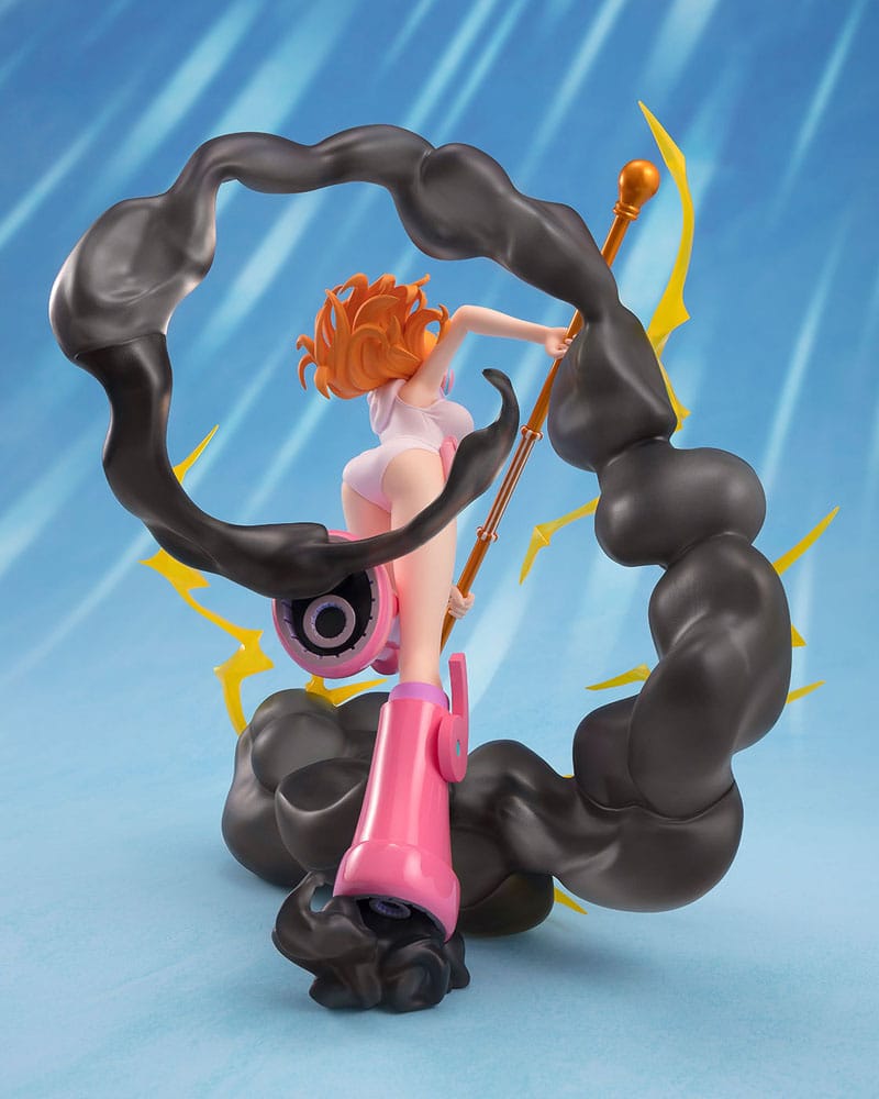 Figurine Nami One Piece Figuarts ZERO Extra Battle Lightning Blast avec effets de foudre et pose dynamique