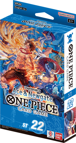 Boîte du Starter Deck One Piece Card Game ST-22 Ace & Newgate en version anglaise, avec Portgas D. Ace et Edward Newgate sur l’illustration.