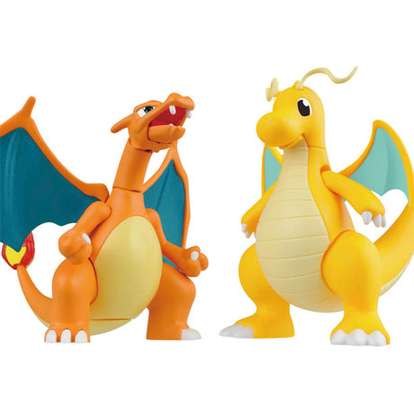 Poképla Collection 43 Dracaufeu Battle Ver et Dracolosse VS Set maquettes Pokémon Bandai