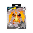 Boîte Pokémon Select Méga-Dracaufeu Y 15 cm avec figurine orange super articulée visible dans l’emballage.
