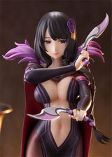 Figurine Elsa Granhiert Re Zero Pop Up Parade L avec dagues et tenue violette dans une pose élégante et dangereuse