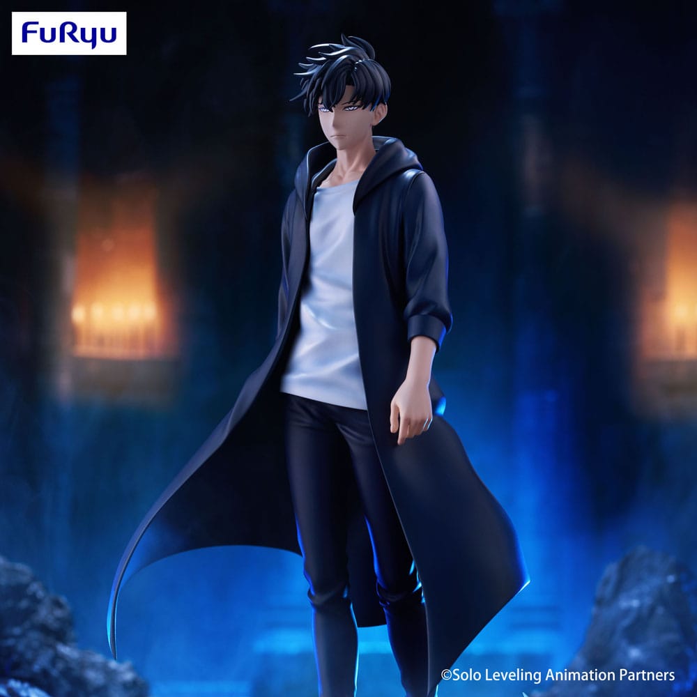 Statuette Sung Jin-Woo Solo Leveling Trio-Try iT 21 cm en PVC, aura sombre