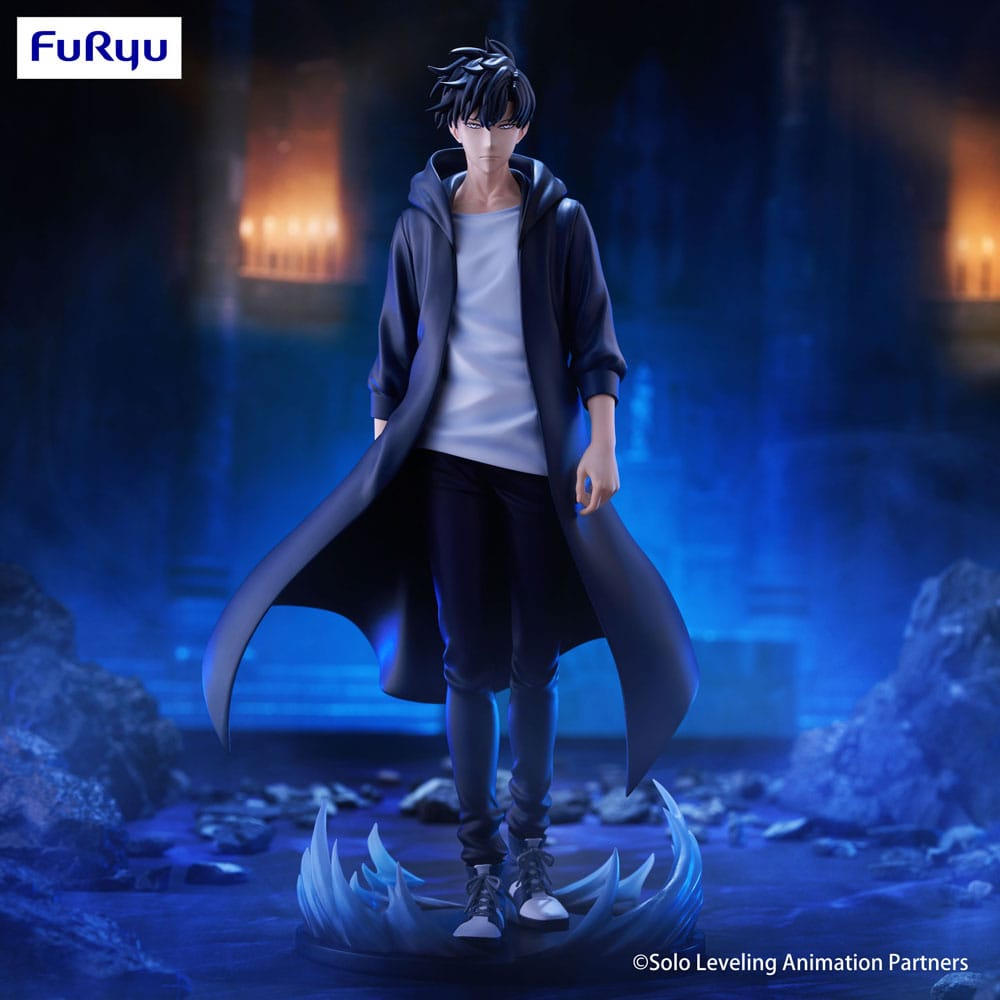 Statuette Sung Jin-Woo Solo Leveling Trio-Try iT 21 cm en PVC, aura sombre