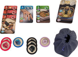 Boîte du jeu de société Splendor Duel avec une couronne dorée ornée de gemmes sur fond bleu.