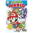 Couverture de Super Mario Manga Adventures Tome 21 de Yukio Sawada, avec Mario tenant un dé violet numéroté, entouré de Luigi, Yoshi, Toad, Wario et Donkey Kong, éditions Soleil Manga.