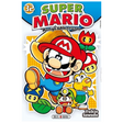 Couverture de Super Mario Manga Adventures Tome 32 de Yukio Sawada, avec Mario bondissant, entouré d'une fleur de feu, d'un champignon, d'une étoile et de personnages Nintendo sur fond jaune.