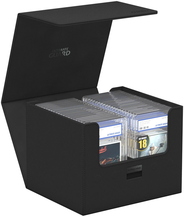 Ultimate Guard Minthive 30+ XenoSkin Noir — Boîte de rangement pour cartes gradées PSA/Beckett/CGC