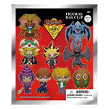 Yu-Gi-Oh! Series 1 avec porte-clés 3D à collectionner, featuring Yugi, Kaiba, Joey, Magicien Sombre et autres personnages emblématiques.