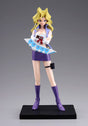Figurine Yu-Gi-Oh! Oshi Works Mai Valentine 1/7, représentant Mai en tenue violette avec Duel Disk sur socle noir.
