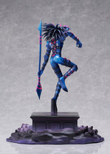 Figurine Dark Magician of Chaos de Yu-Gi-Oh! sur socle avec cercle magique.