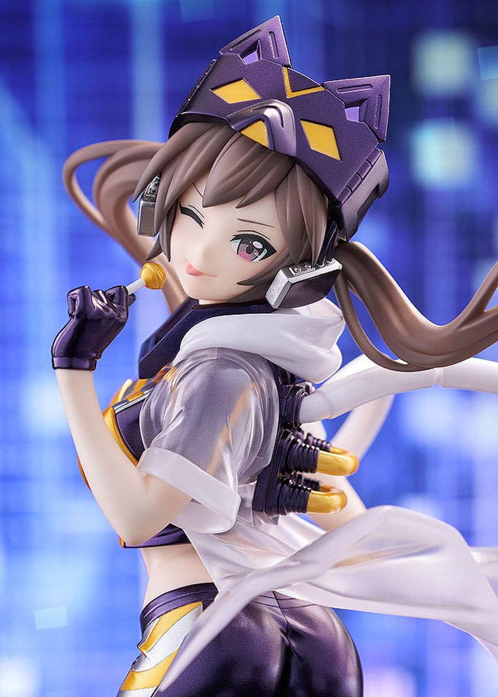 Statuette Yu-Gi-Oh I:P Masquerena Pop Up Parade SP 23 cm en pose dynamique avec rollers.