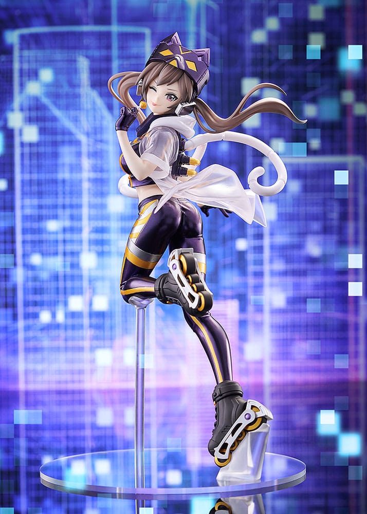 Statuette Yu-Gi-Oh I:P Masquerena Pop Up Parade SP 23 cm en pose dynamique avec rollers.
