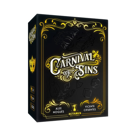 Jeu Carnival of Sins boîte jeu de dés stratégie Actarus