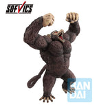 Figurine Dragon Ball Z Ichibansho Great Ape Son Goku The Chronicle of Goku par Bandai, représentant Goku en singe géant rugissant avec les bras levés.