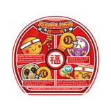 Boîte du jeu Daruma avec illustration rouge d’un daruma japonais, dés et graphismes colorés inspirés du Japon.