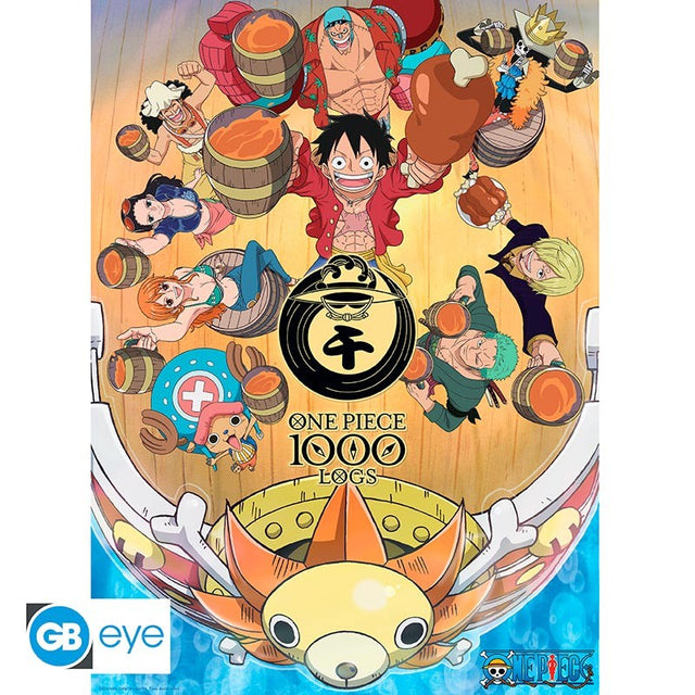 ONE PIECE - Poster Chibi 52x38 - 1000 Logs Fête