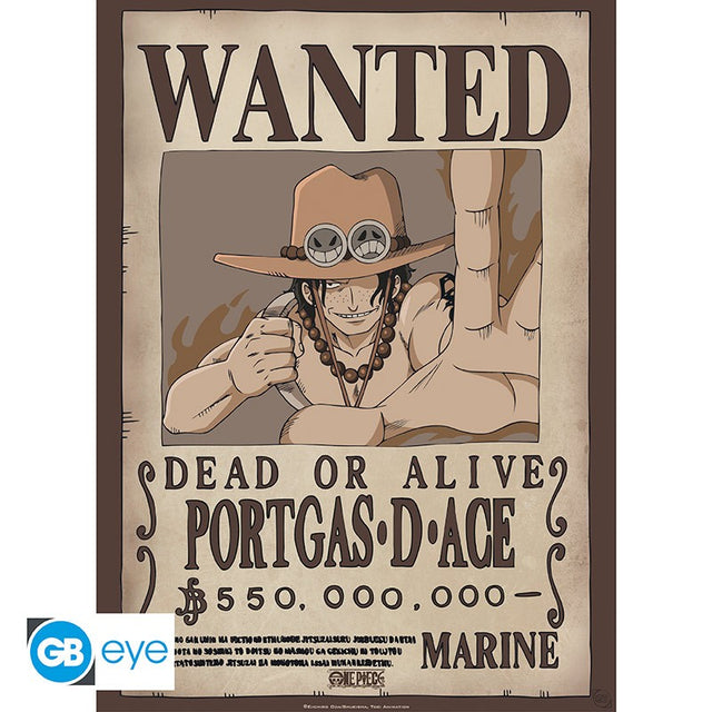 ONE PIECE - Poster Chibi 52x38 - Wanted Ace