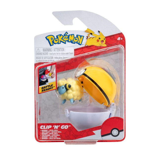 Pokémon Clip'n'Go Wattouat avec Niveau Ball